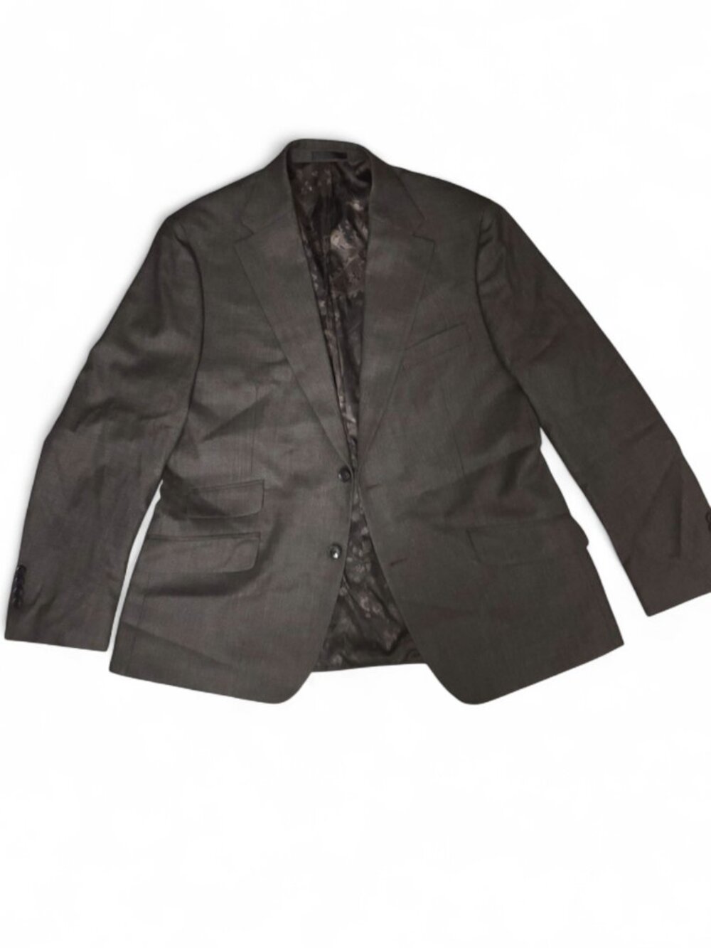 Tallia Men’s Gray Blazer Sport Coat Paisley Lining